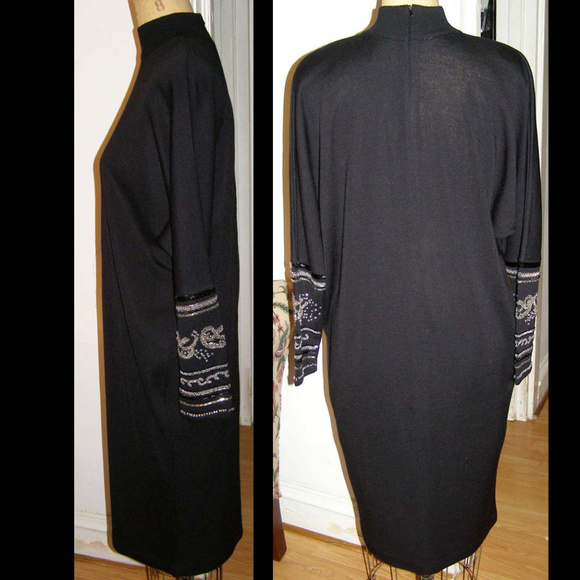 New Vintage LIZ CLAIBORNE Sweater Dress M/L 8-12 - Picture 2 of 8